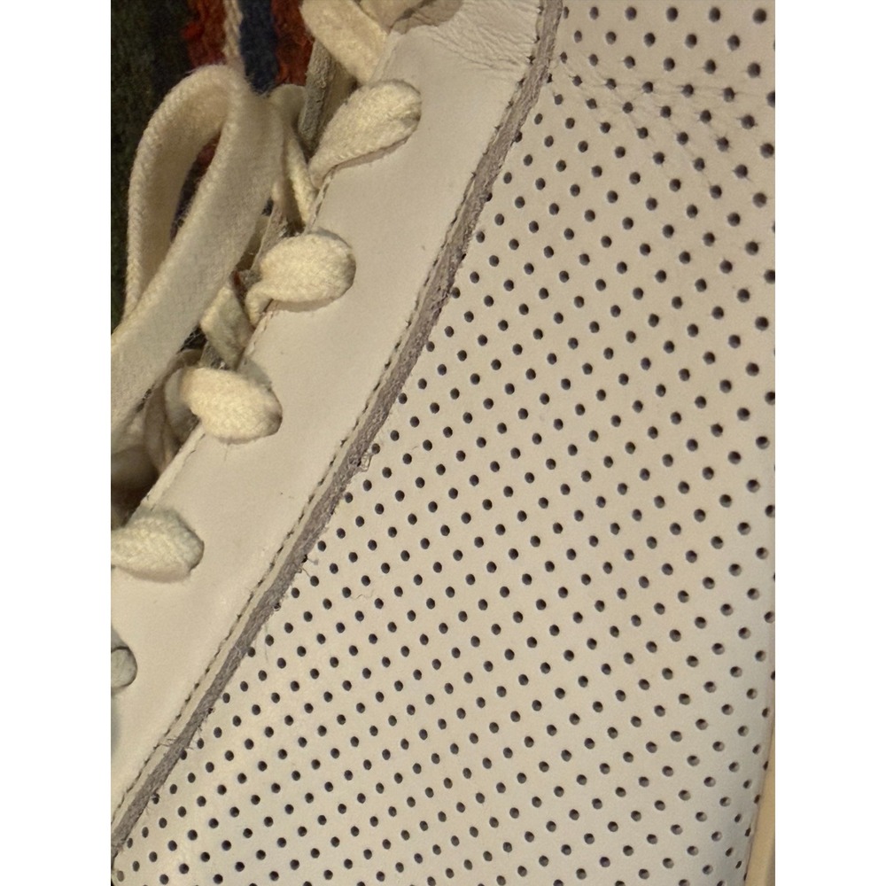 p448 Sneakers Women EU 41/US 9.5-10 White Leather Suede - Picture 3 of 10